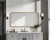 ARS Concepts Solene 18"x36" Rectangle Wall Mirror, Hangs Horizontal or Vertical, Bathroom Vanity Mirror, Brass-Tone Painted Finish
