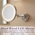 JERDON Hardwired Wall-Mount Makeup Mirror - 5X/1X - Nickel - HL1016NLD