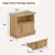 4ever2buy 23" Nightstand Set of 2, Natural Oak Night Stand with Drawer