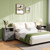 Decofy Farmhouse Nightstand Set of 2 with Charging Station, 2 Drawers