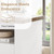 4ever2buy White Nightstand with Drawer, 23" Wide Night Stand for Bedroom