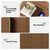 AMERLIFE Fluted Nightstands Set 2 with Storage Drawers & Open Shelf, Walnut