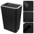 10L Black Trash Can with Lid - Durable PP Design, Sturdy Base, Ideal for Kitchen, Bathroom & Office - Stylish Waste Bin for Modern Home Decor