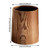Eco-Friendly Modern Wood Grain Trash Can - Portable Waste Bin for Kitchen, Office, Bathroom & Laundry - Stylish Household Garbage Container