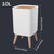 10L Airtight Bathroom Trash Can with Press Top Lid, Square Plastic Waste Bin, Removable Elevated Legs, Ideal for Kitchen, Bedroom, Office & Storage Solutions