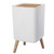 10L Airtight Bathroom Trash Can with Press Top Lid, Square Plastic Waste Bin, Removable Elevated Legs, Ideal for Kitchen, Bedroom, Office & Storage Solutions