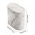 Marble Wood Pattern Trash Can with Lid – Small Narrow Wastebasket for Kitchen, Living Room, Office & Desktop – Stylish Garbage Bin for Home Use