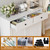 AMUSEBY Tilt Out Trash Can Cabinet,Kitchen Recycling Cabinet with 2 Drawers