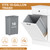 AMUSEBY Tilt Out Trash Can Cabinet,Kitchen Recycling Cabinet with 2 Drawers