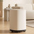 Calwsy Plastic Kitchen Trash Can with Lid, Garbage Can with Wheels