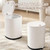 Calwsy Plastic Kitchen Trash Can with Lid, Garbage Can with Wheels