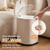 Calwsy Plastic Kitchen Trash Can with Lid, Garbage Can with Wheels