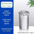 JTWWDM Built-in Round Stainless Steel Trash Can with Swivel Lid