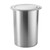 JTWWDM Built-in Round Stainless Steel Trash Can with Swivel Lid