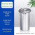 JTWWDM Built-in Round Stainless Steel Trash Can with Swivel Lid