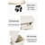 NUALLY Plastic Trash Can with Lid and Wheels for Kitchen, Large Garbage Bin