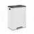 HobbyField 2x8 Gal Dual Compartment Kitchen Trash Can, Stainless Steel Recycling Bin, Soft Close Pedal with 2 Removable Inner Buckets, White