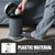Plastic Step Trash Can 8l with Lid, Pedal Design for Kitchen Home Office