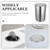 Embedded round Trash Can with Lid, Stainless Steel Countertop Kitchen Bin