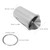 Stainless Steel Countertop Trash Bin Swing Lid Built-in Kitchen Waste Can