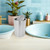 Stainless Steel Countertop Trash Bin Swing Lid Built-in Kitchen Waste Can