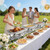 PRIJESSE 9QT Chafing Dish Set of 2, Buffet Servers and Warmer with Full Pan
