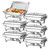 Chafing Dishes for Buffet Set,6 Packs Chafer for Banquet Party Wedding
