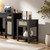 SICOTAS Rattan Nightstand Set of 2 with Storage Shelf, Boho Bedside Tables