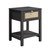 SICOTAS Rattan Nightstand Set of 2 with Storage Shelf, Boho Bedside Tables