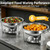 8 Pack Chafing Dishes for Buffet, Round 5QT Chafers and Buffet Warmers Sets