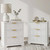 RYWI11OUSE Nightstand Set of 2 with Charging Station, 3 Drawer