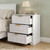 RYWI11OUSE Nightstand Set of 2 with Charging Station, 3 Drawer
