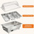 Electric Chafing Dish Buffet Server Set, 3QT×3 Plates Roll Top Food Warmer