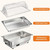 Electric Chafing Dish Buffet Server Set, 9QT×1 Plate Roll Top Food Warmer