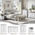 YANSNWO White Nightstand with Charging Station, 19.7" 2-Drawer End Table