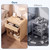 Garvee Curved Nightstand, Bedside Table with Drawers and Open Shelf