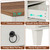 Yusong LED Night Stand with Gun Drawer, Bedside Table with Charging Station, Sofa Couch End Side Table with 2 Drawers ＆Open Shelf for Bedroom, White