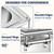 Buffet Chafing Dish, Stainless Steel Food Warmer, Glass Lid, 9L Pan