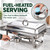 Chafing Dish Buffet Set, Food Warmer Tray with Lid, Folding Stand