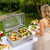 Electric Chafing Dish Buffet Server, Stainless Steel Warmer with Glass Lid