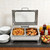 Electric Chafing Dish Buffet Server, Stainless Steel Warmer with Glass Lid