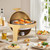 Chafing Dish Round Stainless Steel Buffet Server Warmer with Fuel Holder