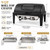 BCZPMY 9QT 1 Pack Chafing Dish for Buffet, Rectangular Stainless Steel Roll Top Food Warmer with Thick Frame, Buffet Server for Catering, Weddings & Parties, Black