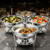 4 Pack 5QT Chafing Dish Buffet Set, Round Buffet Servers and Warmers
