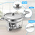 4 Pack 5QT Chafing Dish for Buffet, Round Buffet Servers and Warmers