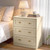 RoyalCraft Nightstand Set of 2, Night Stand with 3 Drawers Storage, Modern Bedside Table, End Table for Bedroom, Hallway, Closet, Beige