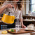 Stovetop Whistling Tea Kettle,1.1 Quart Small Stainless Steel Teapot with Folding for All Heat Sources,Yellow