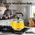 Stovetop Whistling Tea Kettle,1.1 Quart Small Stainless Steel Teapot with Folding for All Heat Sources,Yellow