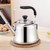 1.5L Stainless Steel Whistling Tea Kettle - Durable Stovetop Teapot for Boiling Water, Coffee & Milk - Loud Whistle, Sleek Silver Finish, Ideal for Home & Kitchen Use