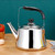 2L Stainless Steel Whistling Tea Kettle - Loud Stovetop Teapot for Boiling Water, Coffee & Milk - Durable 304 Stainless Steel, Elegant Silver Finish - Essential Kitchen Tool for Tea Lovers